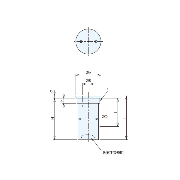 （株）ナベヤ Qーロックエレメント ホールタイプ本体 QLA Ｑ－ロックエレメント　ホールタイプ本体 QLA-K02