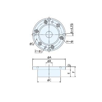 （株）ナベヤ Qーロックエレメント ホールタイプ本体 QLA Ｑ－ロックエレメント　ホールタイプ本体 QLA-KS20.3