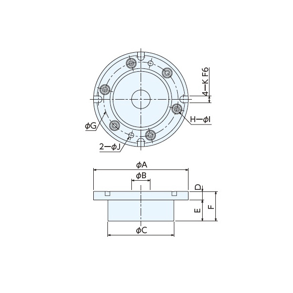 （株）ナベヤ Qーロックエレメント ホールタイプ本体 QLA Ｑ－ロックエレメント　ホールタイプ本体 QLA-KS20.3