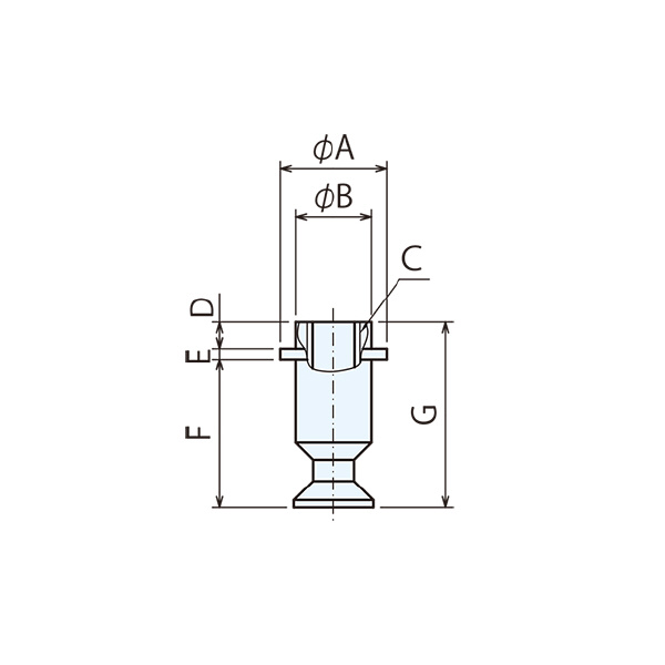 （株）ナベヤ Qーロックエレメント ホールタイプ ピン QLK Ｑ－ロックエレメント　ホールタイプ　ピン QLK02CP