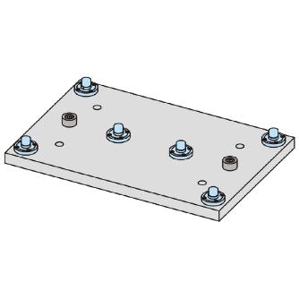 （株）ナベヤ Qーロック内蔵プレート本体(ネジ式) MCQ Ｑ－ロック内蔵プレート本体（ネジ式） MCQ0640