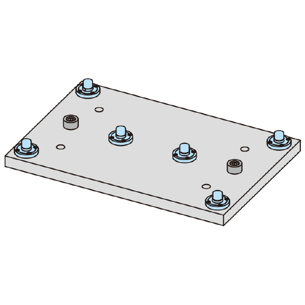（株）ナベヤ Qーロック内蔵プレート本体(ネジ式) MCQ Ｑ－ロック内蔵プレート本体（ネジ式） MCQ1060