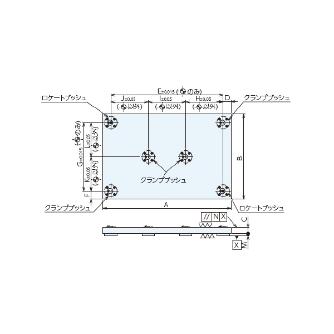 （株）ナベヤ Qーロック内蔵プレート(フラット) MCQ Ｑ－ロック内蔵プレート（フラット） MCQ0540-F