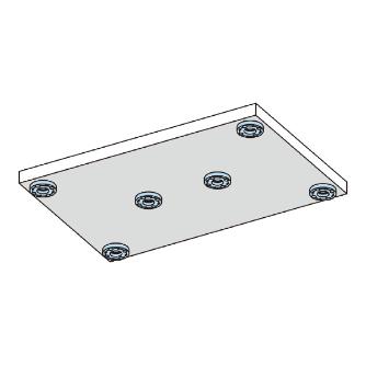 （株）ナベヤ Qーロック内蔵プレート(フラット) MCQ Ｑ－ロック内蔵プレート（フラット） MCQ0640-F