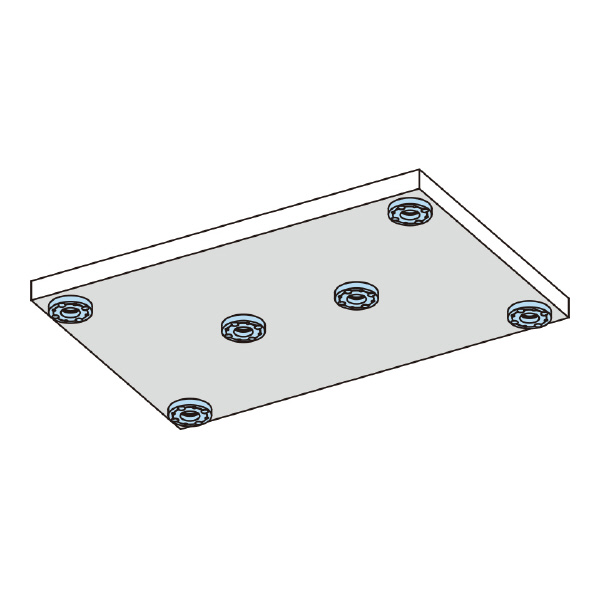 （株）ナベヤ Qーロック内蔵プレート(フラット) MCQ Ｑ－ロック内蔵プレート（フラット） MCQ1060-F