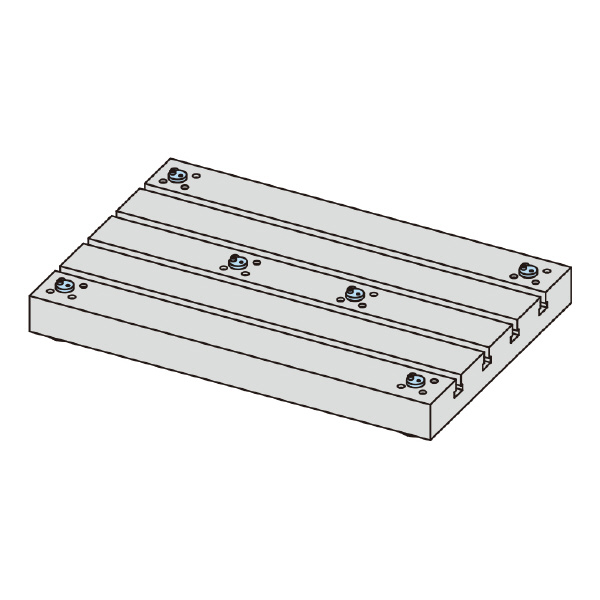 （株）ナベヤ Qーロック内蔵プレート(T溝) MCQ Ｑ－ロック内蔵プレート（Ｔ溝） MCQ0540-T