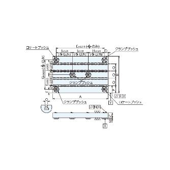 （株）ナベヤ Qーロック内蔵プレート(T溝) MCQ Ｑ－ロック内蔵プレート（Ｔ溝） MCQ0640-T