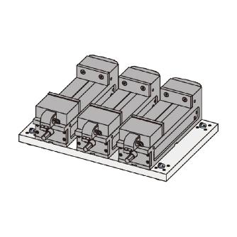 （株）ナベヤ Qーロック内蔵プレート(マシンバイス付) MCQ Ｑ－ロック内蔵プレート（マシンバイス付） MCQ0540-CV100