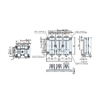 （株）ナベヤ Qーロック内蔵プレート(マシンバイス付) MCQ Ｑ－ロック内蔵プレート（マシンバイス付） MCQ0540-CV100