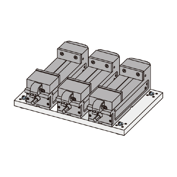 （株）ナベヤ Qーロック内蔵プレート(マシンバイス付) MCQ Ｑ－ロック内蔵プレート（マシンバイス付） MCQ0640-CV125