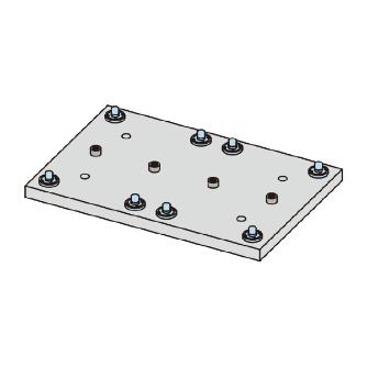 （株）ナベヤ Qーロック内蔵プレート本体(ネジ式分割) MCQ Ｑ－ロック内蔵プレート本体（ネジ式分割） MCQ0640V