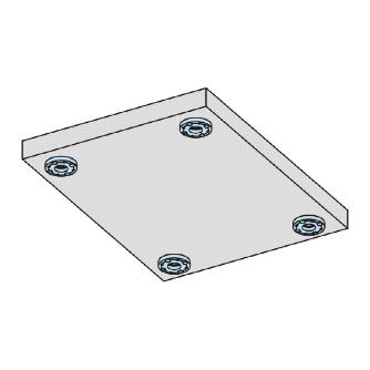 （株）ナベヤ Qーロック内蔵プレート(フラット分割) MCQ Ｑ－ロック内蔵プレート（フラット分割） MCQ0540V-F