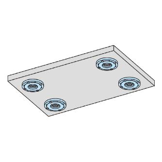 （株）ナベヤ Qーロック内蔵プレート(フラット油圧) MCQ Ｑ－ロック内蔵プレート（フラット油圧） MCQ0540H-F