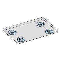 （株）ナベヤ Qーロック内蔵プレート(フラット油圧) MCQ