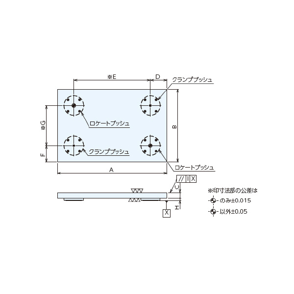 （株）ナベヤ Qーロック内蔵プレート(フラット油圧) MCQ Ｑ－ロック内蔵プレート（フラット油圧） MCQ0540H-F