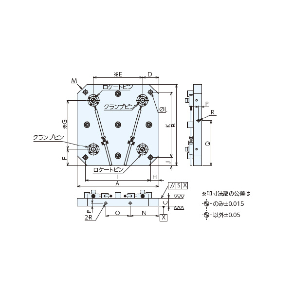 （株）ナベヤ Qーロック内蔵パレットテーブル MCQ Ｑ－ロック内蔵パレットテーブル MCQ500