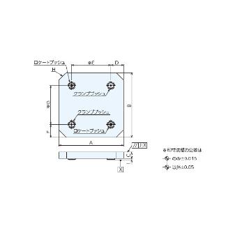 （株）ナベヤ Qーロック内蔵プレート(フラット) MCQ Ｑ－ロック内蔵プレート（フラット） MCQ500-50