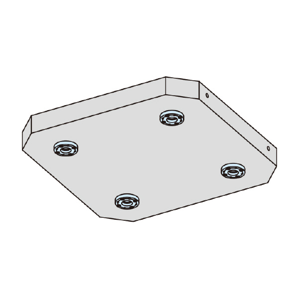 （株）ナベヤ Qーロック内蔵プレート(フラット) MCQ Ｑ－ロック内蔵プレート（フラット） MCQ630-50