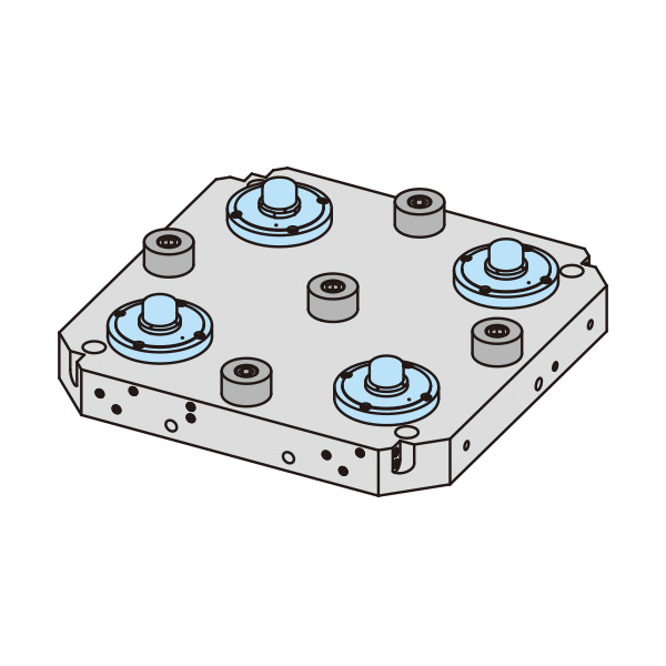 （株）ナベヤ Qーロック内蔵マシンパレット本体(油圧) MCQH Ｑ－ロック内蔵マシンパレット本体（油圧） MCQH500