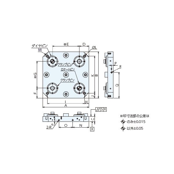 （株）ナベヤ Qーロック内蔵マシンパレット本体(油圧) MCQH Ｑ－ロック内蔵マシンパレット本体（油圧） MCQH630