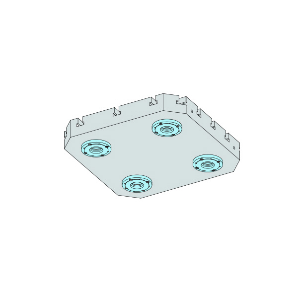 （株）ナベヤ Qーロック内蔵マシンパレット(T溝油圧) MCQH Ｑ－ロック内蔵マシンパレット（Ｔ溝油圧） MCQH400-70T