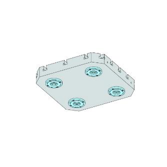 （株）ナベヤ Qーロック内蔵マシンパレット(T溝油圧) MCQH Ｑ－ロック内蔵マシンパレット（Ｔ溝油圧） MCQH630-70T