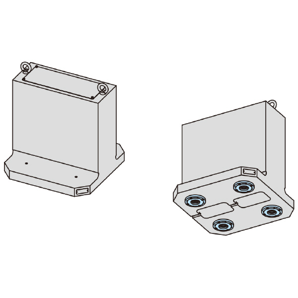 （株）ナベヤ Qーロック内蔵マシンパレット(2面油圧) TBS Ｑ－ロック内蔵マシンパレット（２面油圧） TBS05S-20050Q