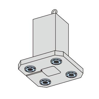 （株）ナベヤ Qーロック内蔵マシンパレット(4面油圧) TBS Ｑ－ロック内蔵マシンパレット（４面油圧） TBS04-20045Q