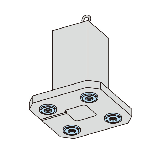 （株）ナベヤ Qーロック内蔵マシンパレット(4面油圧) TBS Ｑ－ロック内蔵マシンパレット（４面油圧） TBS04-20045Q