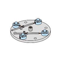 （株）ナベヤ Qーロック内蔵丸型プレート本体 RMCQ