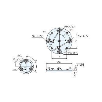 （株）ナベヤ Qーロック内蔵丸型プレート本体 RMCQ Ｑ－ロック内蔵丸型プレート本体 RMCQ400