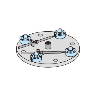 （株）ナベヤ Qーロック内蔵丸型プレート本体 RMCQ Ｑ－ロック内蔵丸型プレート本体 RMCQ500