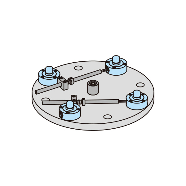 （株）ナベヤ Qーロック内蔵丸型プレート本体 RMCQ Ｑ－ロック内蔵丸型プレート本体 RMCQ500