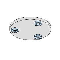 （株）ナベヤ Qーロック内蔵丸型プレート交換 フラット RMCQ