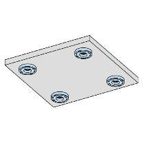 （株）ナベヤ 2面イケール用交換プレート フラット TBQS