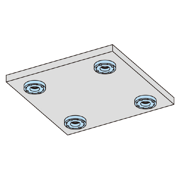 （株）ナベヤ 2面イケール用交換プレート フラット TBQS ２面イケール用交換プレート　フラット TBQS500TS-PL