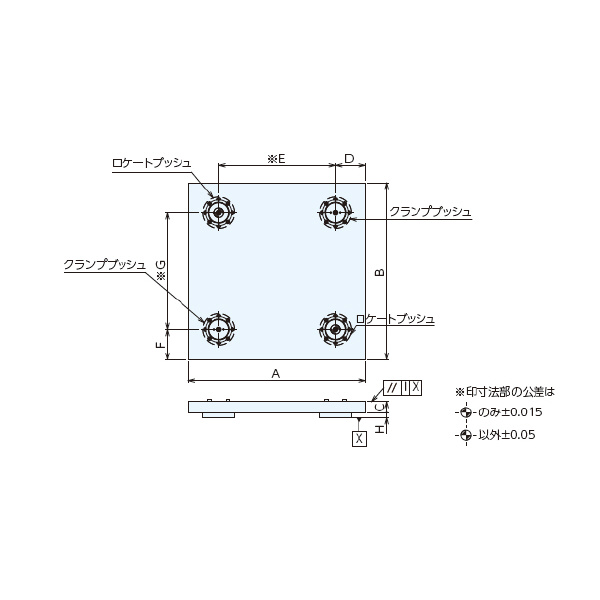 （株）ナベヤ 2面イケール用交換プレート フラット TBQS ２面イケール用交換プレート　フラット TBQS630TS-PL