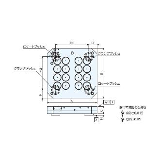 （株）ナベヤ 2面イケール用交換プレートMGチャック付 MTBP ２面イケール用交換プレートＭＧチャック付 MTBP500HD70S-QPL