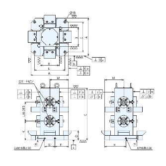 （株）ナベヤ Qーロック内蔵バイス用4面イケール TBQS Ｑ－ロック内蔵バイス用４面イケール TBQS400T