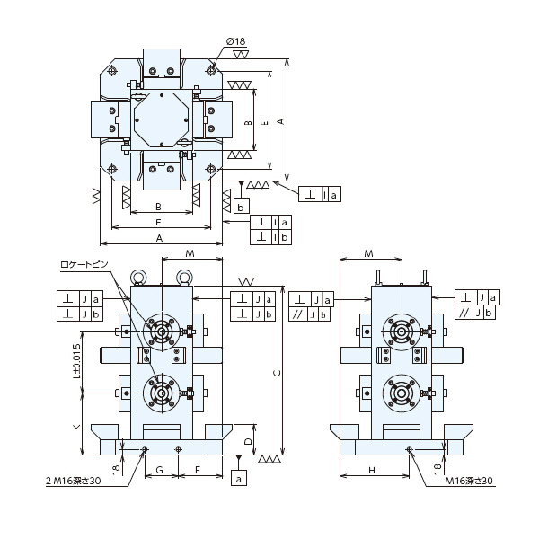 （株）ナベヤ Qーロック内蔵バイス用4面イケール TBQS Ｑ－ロック内蔵バイス用４面イケール TBQS630T