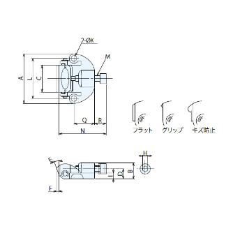（株）ナベヤ スクリュークイックダウンクランプ2 SC スクリュークイックダウンクランプ２ SC08-FJ