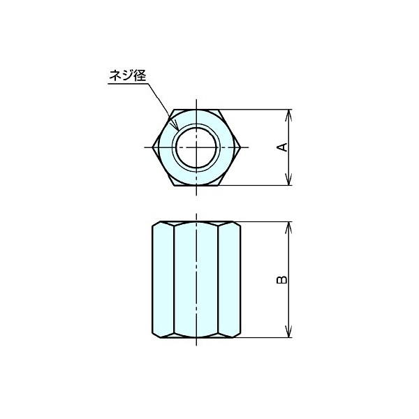 （株）ナベヤ カップリングナット SUS30° CNM カップリングナット　ＳＵＳ３０° CNM0016SS