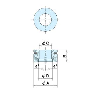 （株）ナベヤ 球面座金(SUS)連結タイプ SW 球面座金（ＳＵＳ）連結タイプ SW16SSC