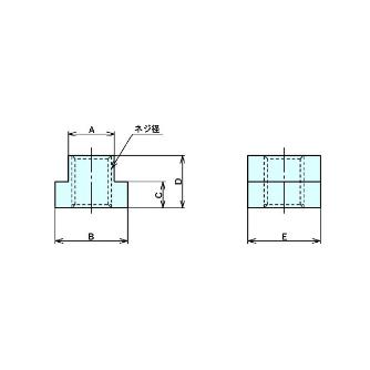 （株）ナベヤ Tスロットナット(SUS304) TNM Ｔスロットナット（ＳＵＳ３０４） TNM1210SS