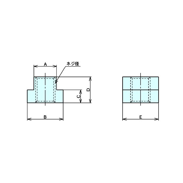 （株）ナベヤ Tスロットナット(SUS304) TNM Ｔスロットナット（ＳＵＳ３０４） TNM1412SS