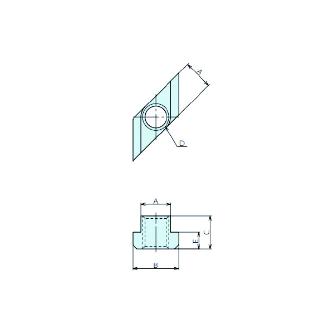 （株）ナベヤ 菱形Tナット RTNM 菱形Ｔナット RTNM1008