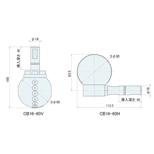 （株）ナベヤ クリーナーボール CB クリーナーボール CB16-60V