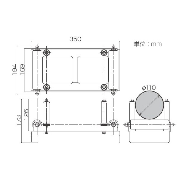 育良精機（株） ラック用コロ ISK-R ラック用コロ ISK-R1