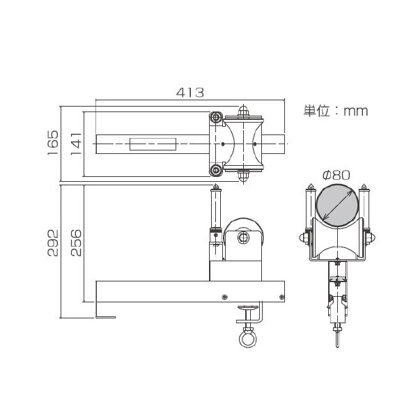 育良精機（株） ラック用コロ ISK-R ラック用コロ ISK-R2