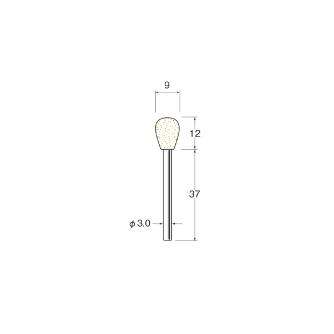 日本精密機械工作（株） 異形状軸付フェルトバフ F 異形状軸付フェルトバフ　５本 F7332